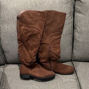 Forever 21 Chocolate Over the Knee Boots